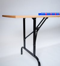 Table POK avec pieds, rouge et bleu